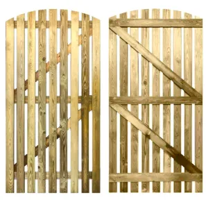 Premium Curved Top Picket Gate (1.8m High)