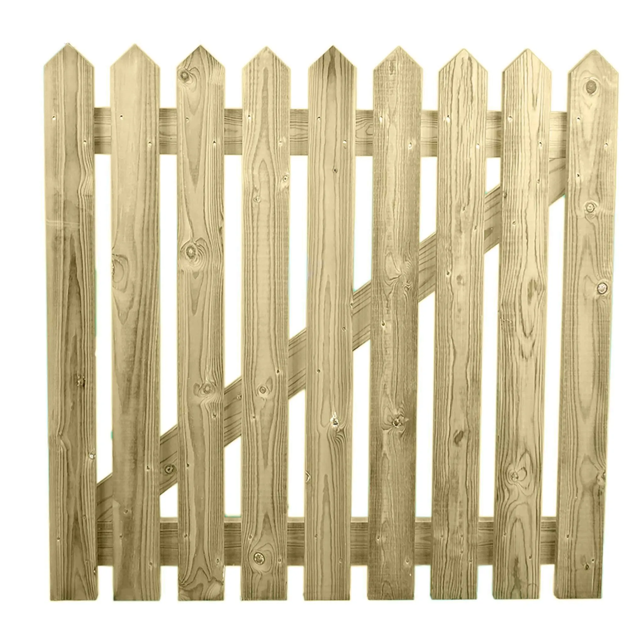 Pressure Treated Picket Side Gate Pointed Top 1.8m