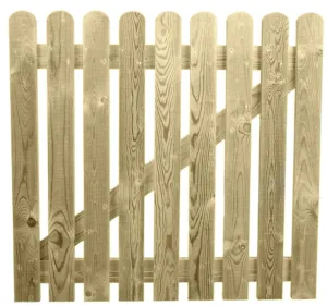 Pressure Treated Picket Side Gate Round Top 1.8m