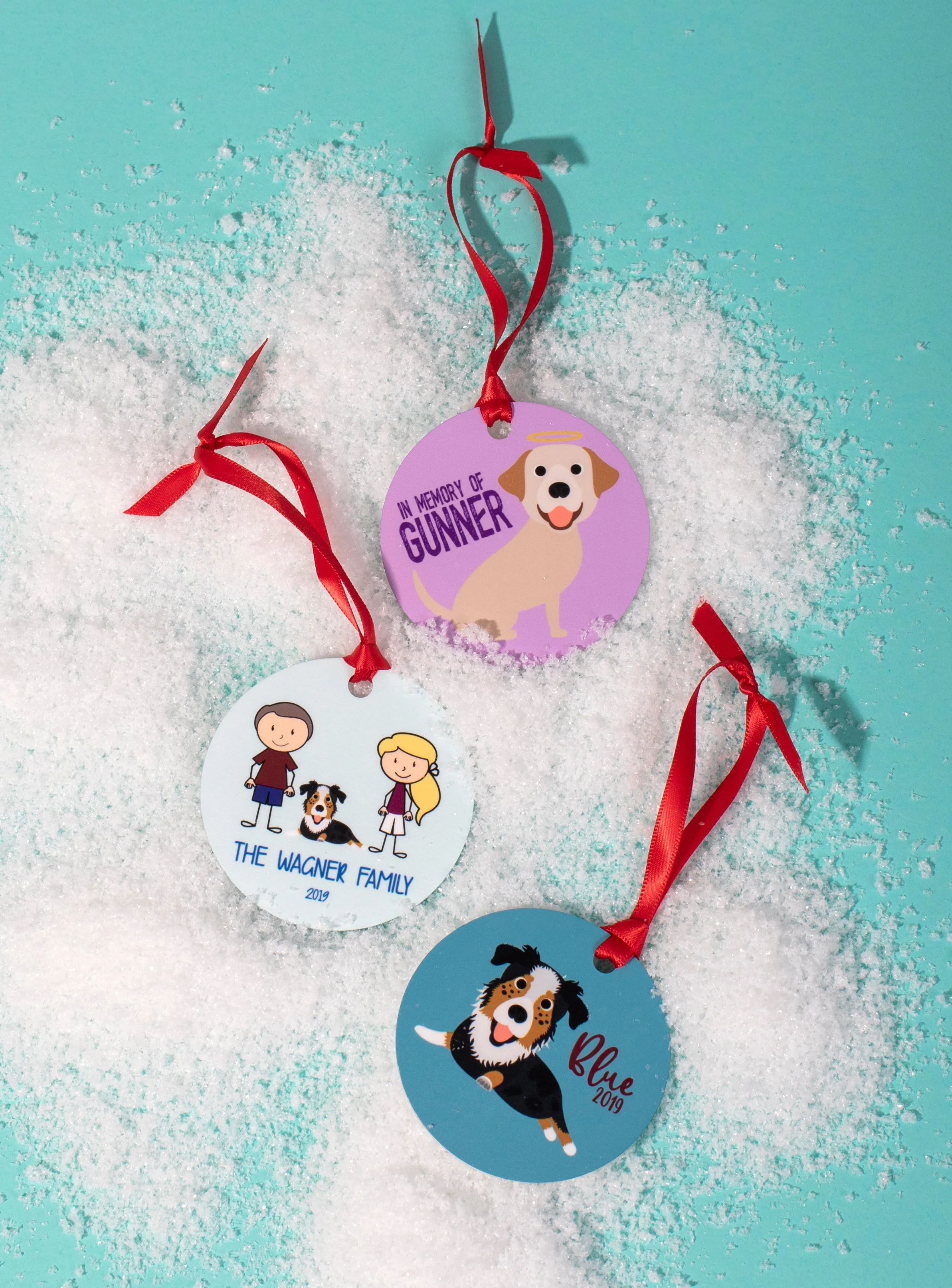 Pup and Me Cartoon Ornament