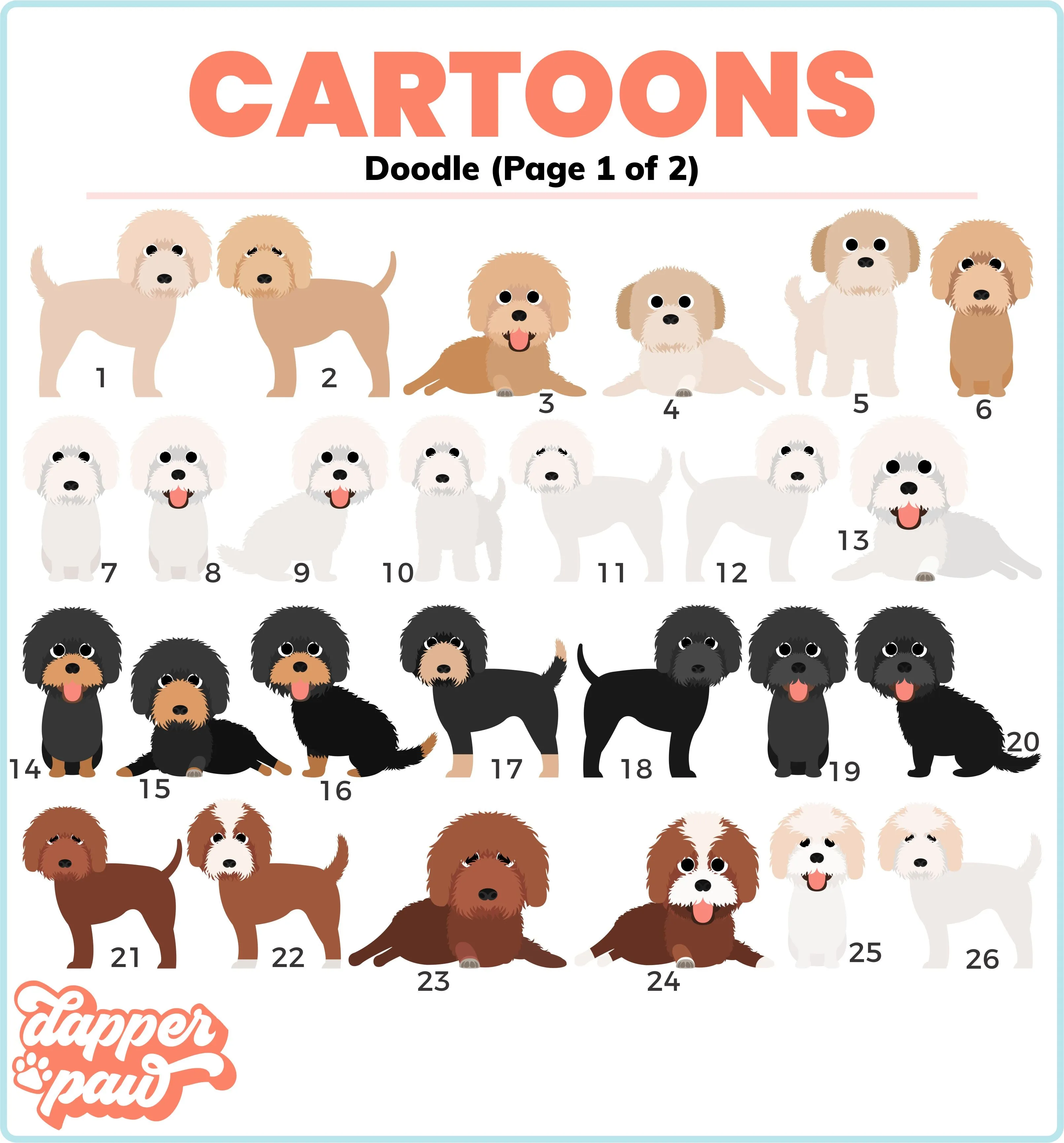 Pup and Me Cartoon Ornament