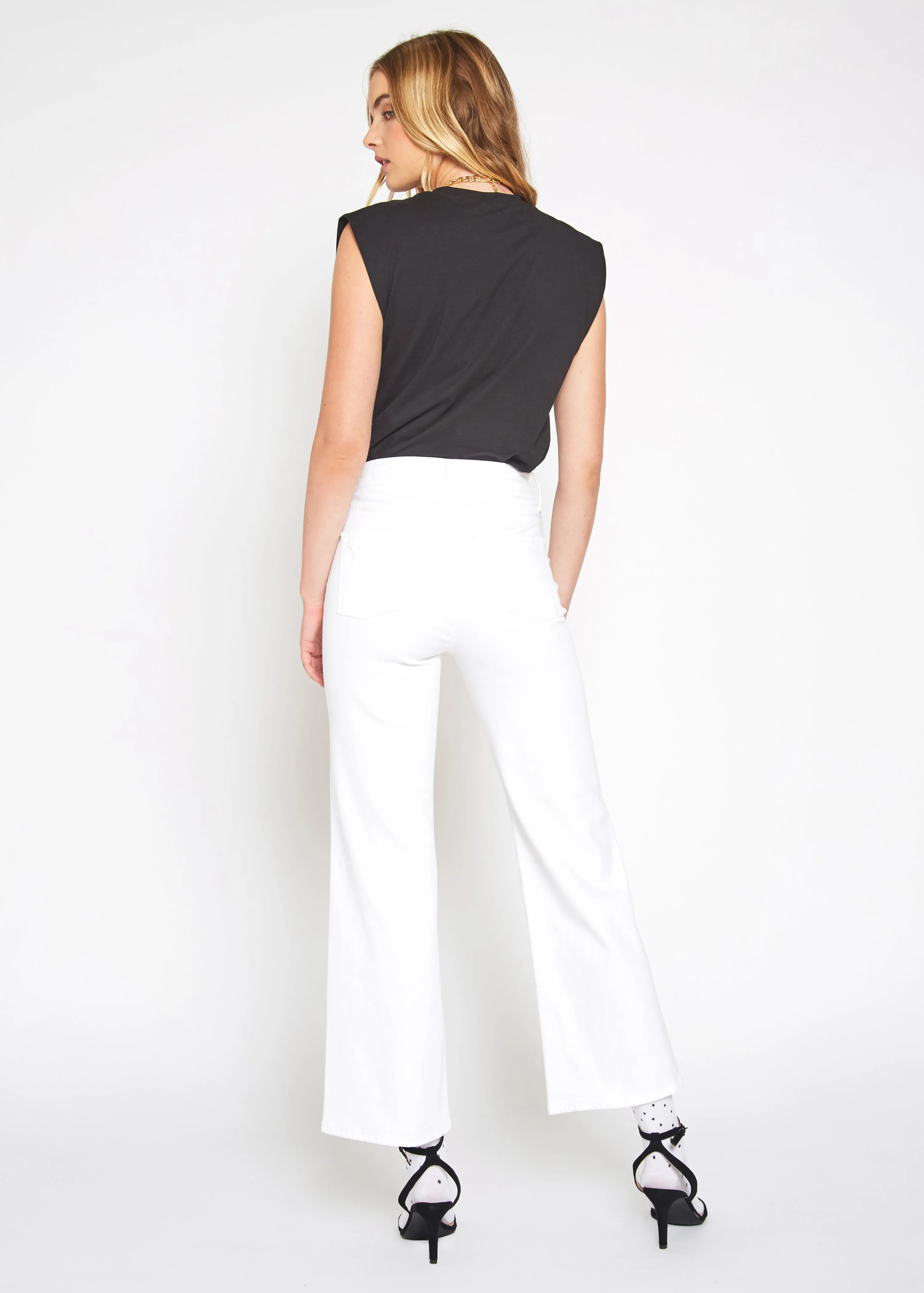 Queen High Rise Crop Wide Leg