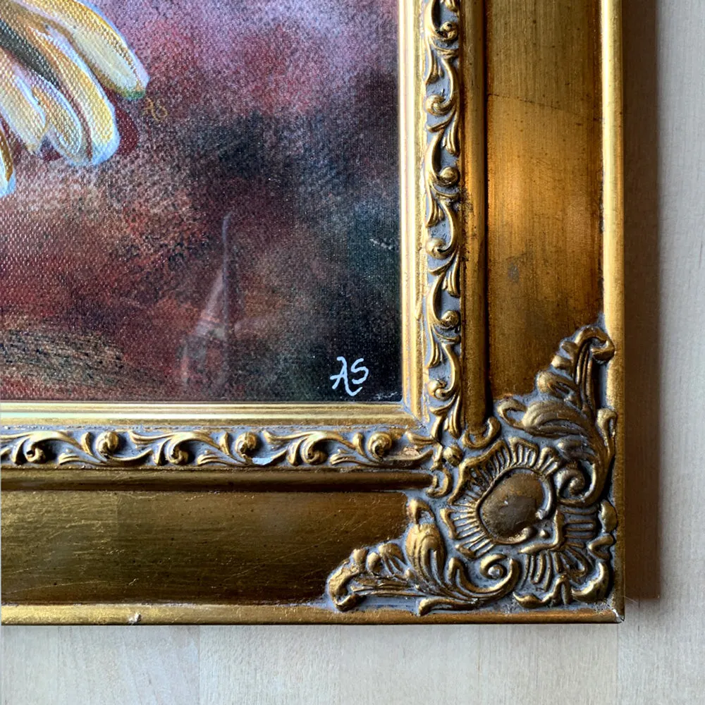 "Ethereal Butterfly" Embellished Fine Art Print in Vintage Frame, 11x14