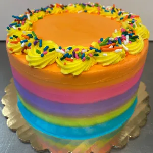 "Fun Fun" Smear Frosted Cake