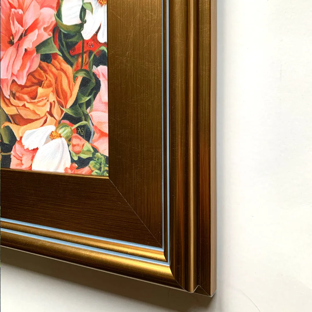"Ladybug Bouquet" Embellished Canvas Print
