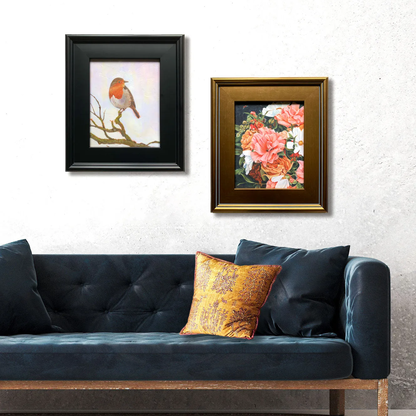 "Ladybug Bouquet" Embellished Canvas Print