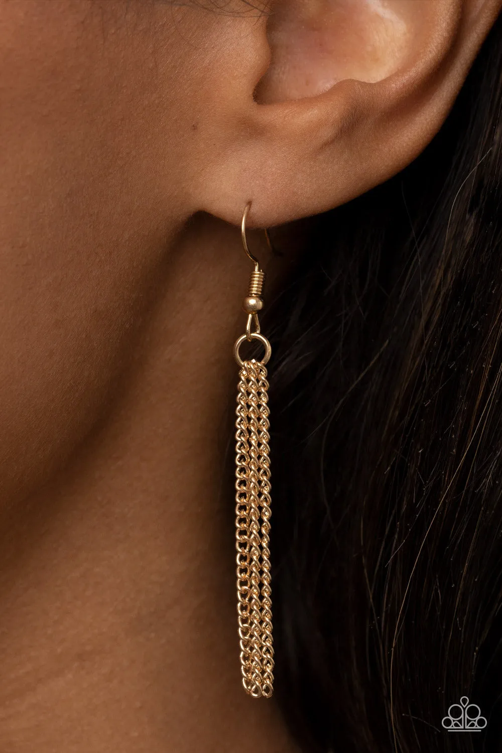 "Totem Treasure" Gold Metal Triple Necklace Set