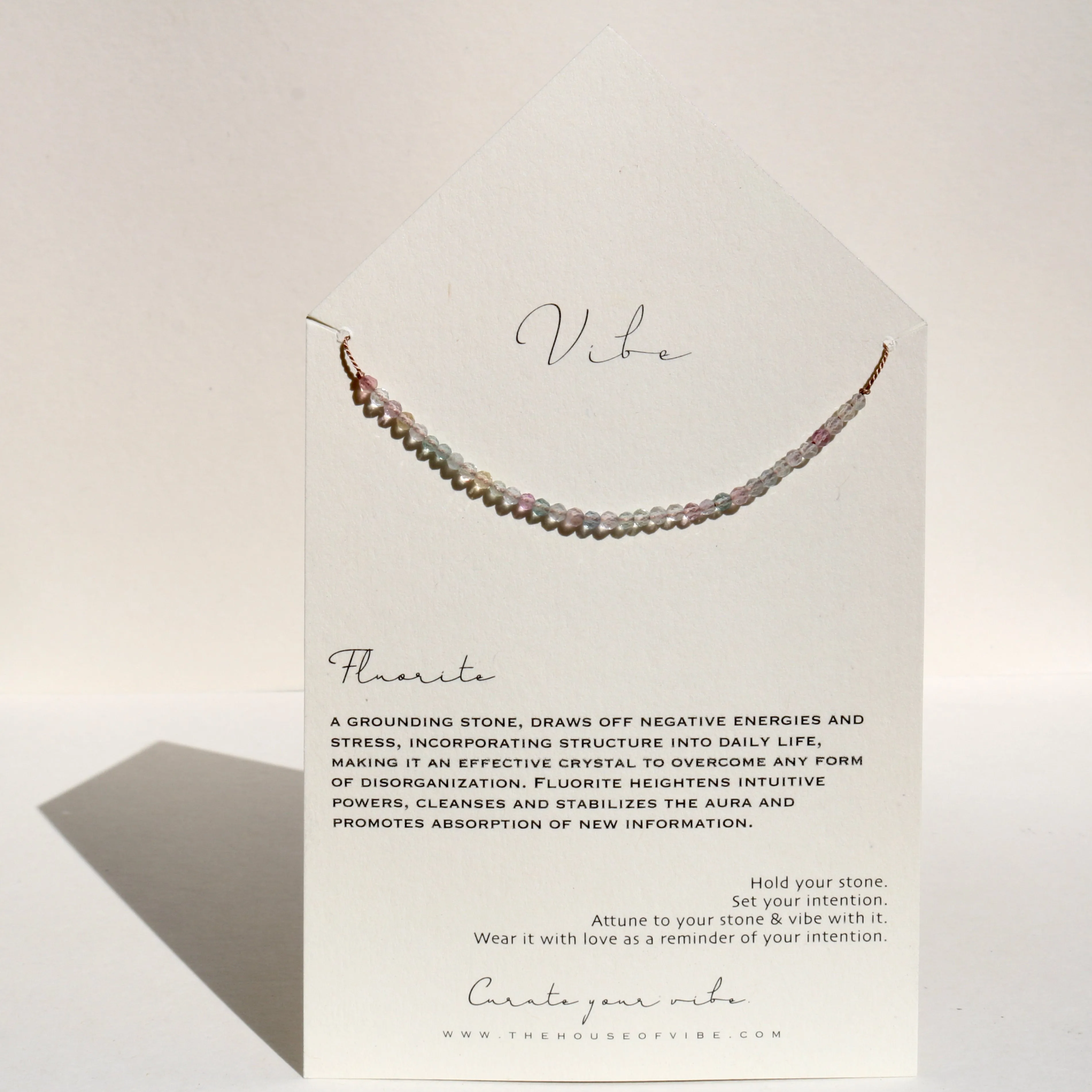 RAINBOW FLUORITE BEADED NECKLACE
