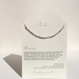 RAINBOW FLUORITE BEADED NECKLACE
