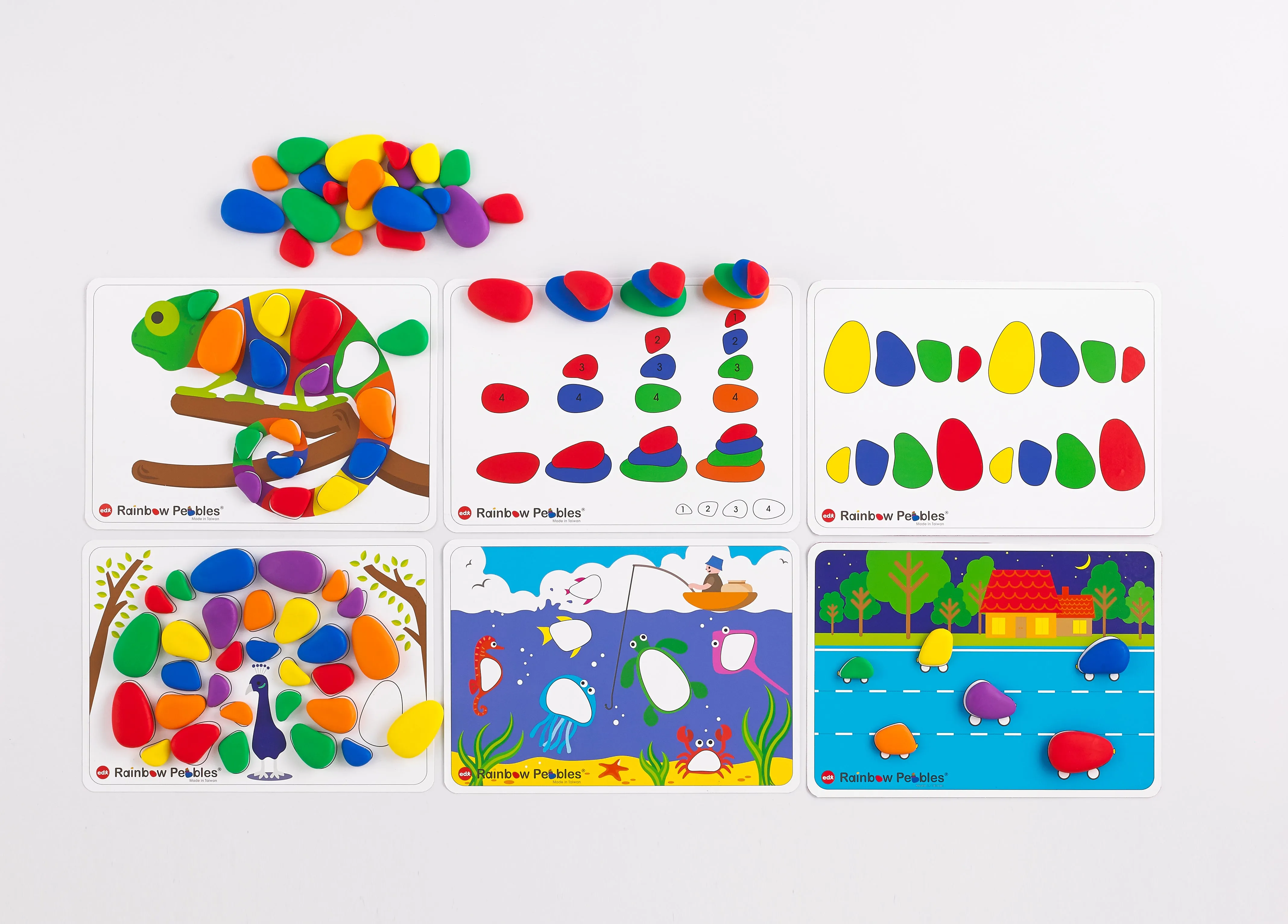 Rainbow Pebbles Activity Set