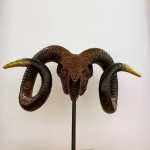 RAM - EMBELLISHED SKULL ON STAND