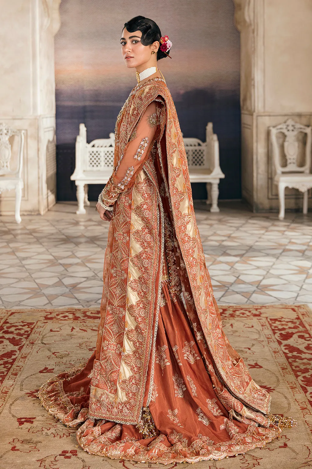 Rangreza | Afrozeh Brides Collection 2022 | Stitched Unstitched Embroidered Net Bridal Suit