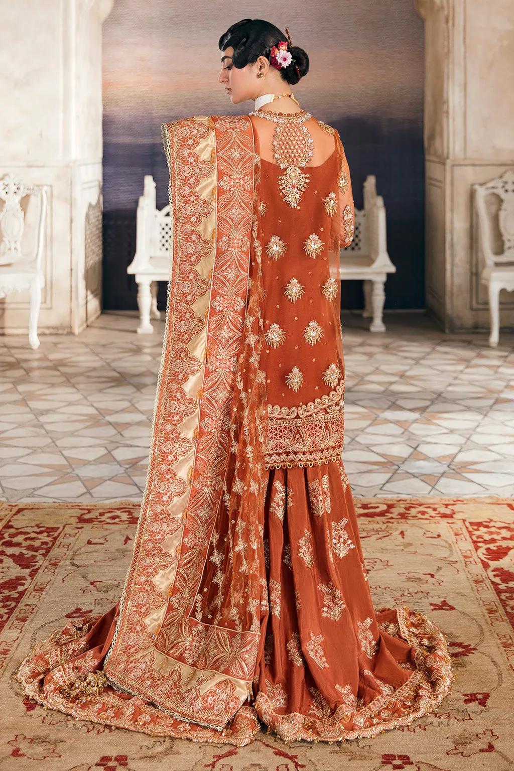 Rangreza | Afrozeh Brides Collection 2022 | Stitched Unstitched Embroidered Net Bridal Suit