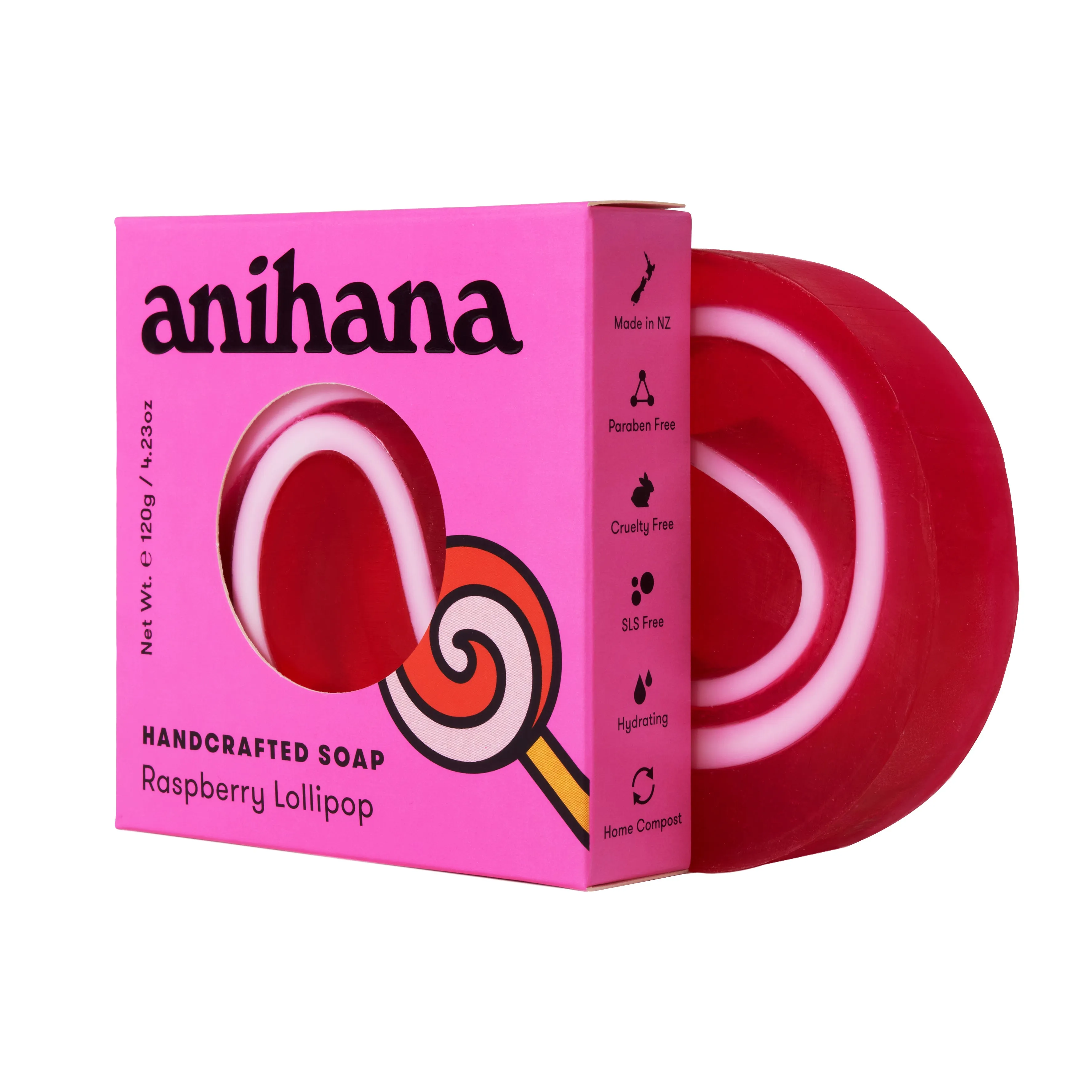 Raspberry Lollipop Handcrafted Soap