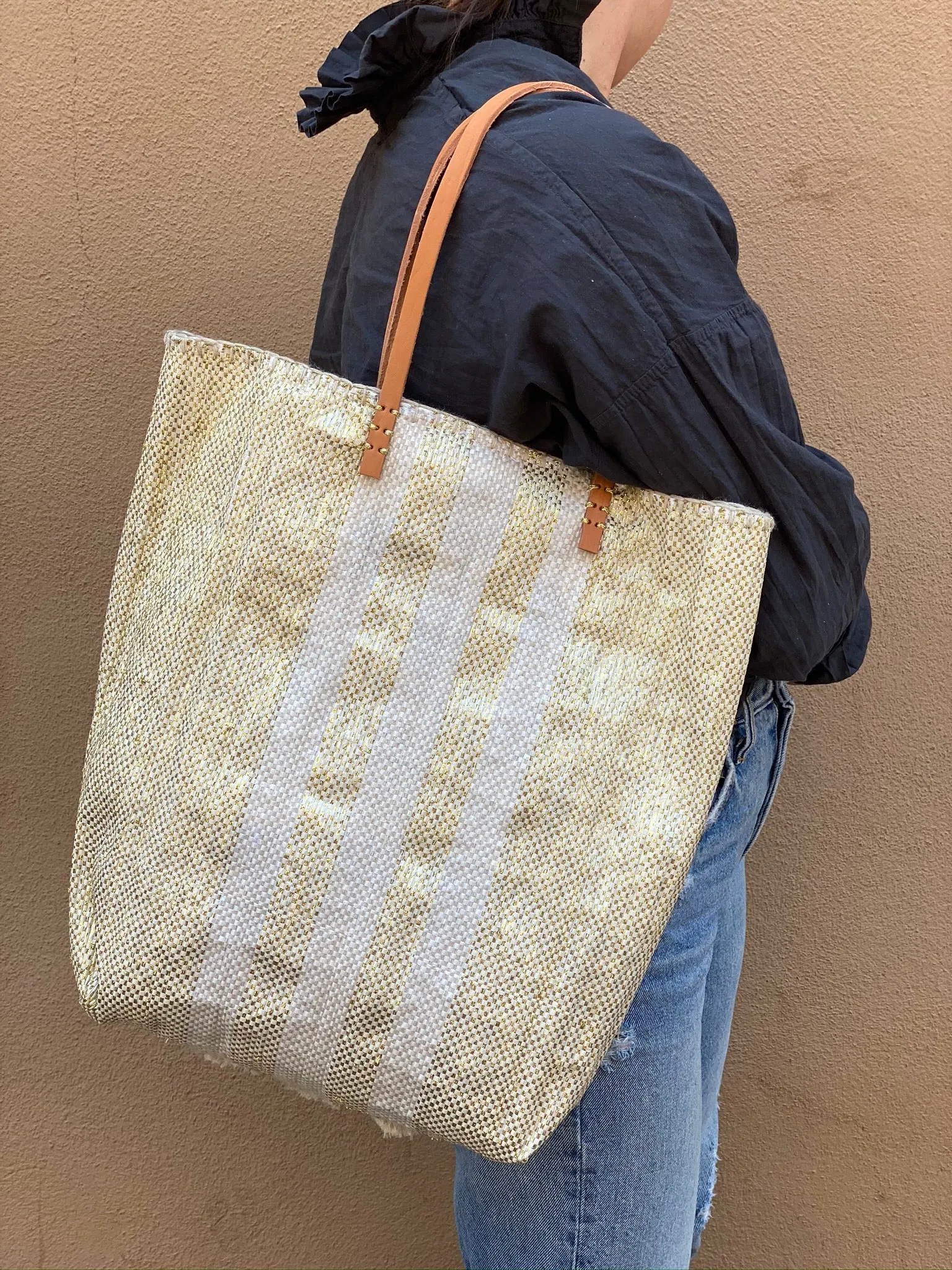 Recycled Summer Tote - Yellow Gold