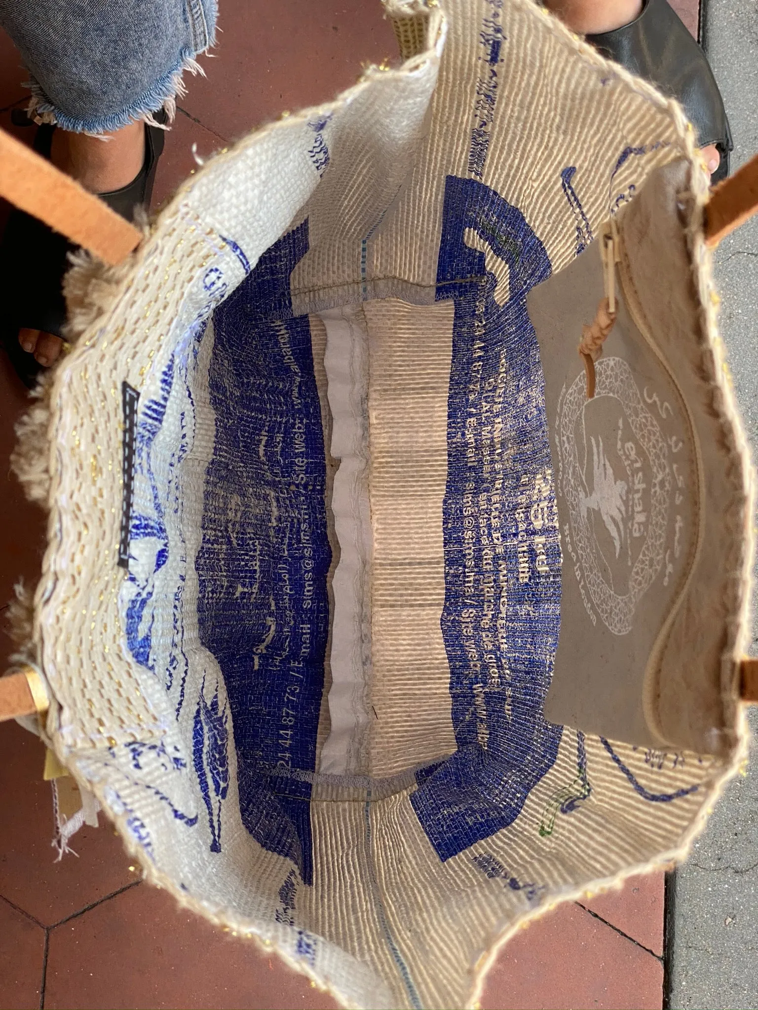 Recycled Summer Tote - Yellow Gold