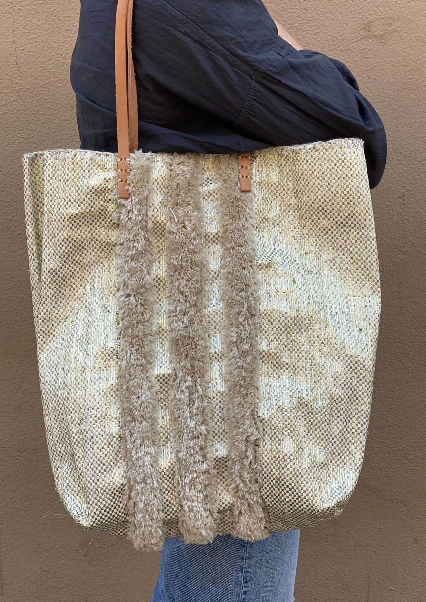 Recycled Summer Tote - Yellow Gold