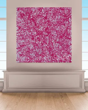 Red Galaxy  (Embellished-Hand Signed by the Artist)