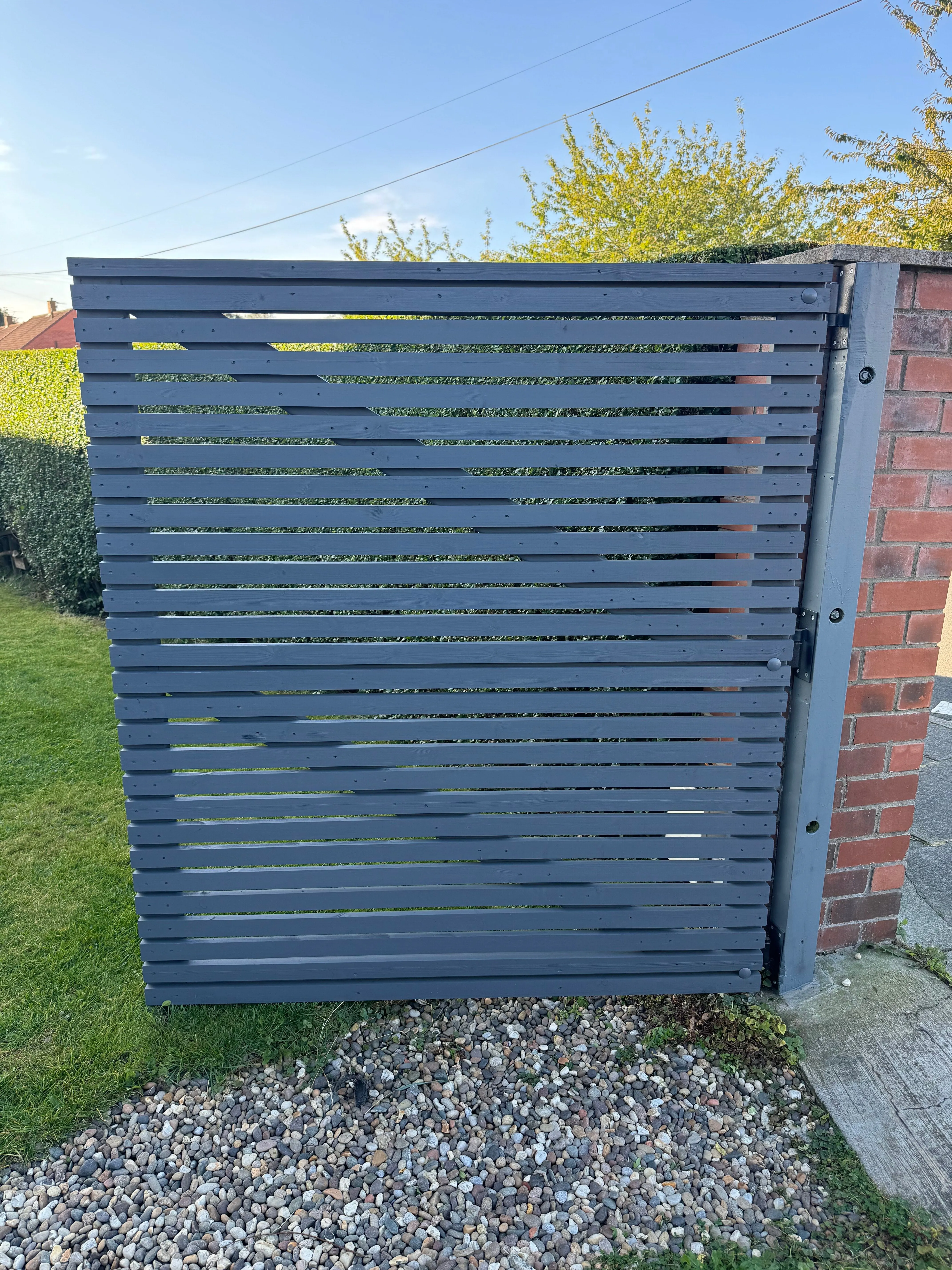 Redwood Slatted Gates 3/4 1/4