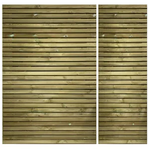 Redwood Slatted Gates 3/4 1/4