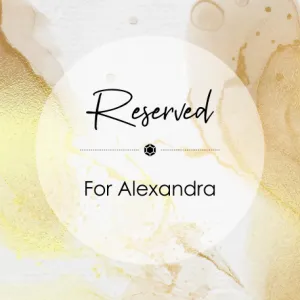 Reserved for Alexandra - 3rd Installment, 3 Single Studs in 18k Gold