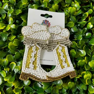 Rhinestone Cowgirl Earrings - White