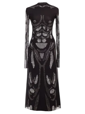Rhinestones Embellished Dress