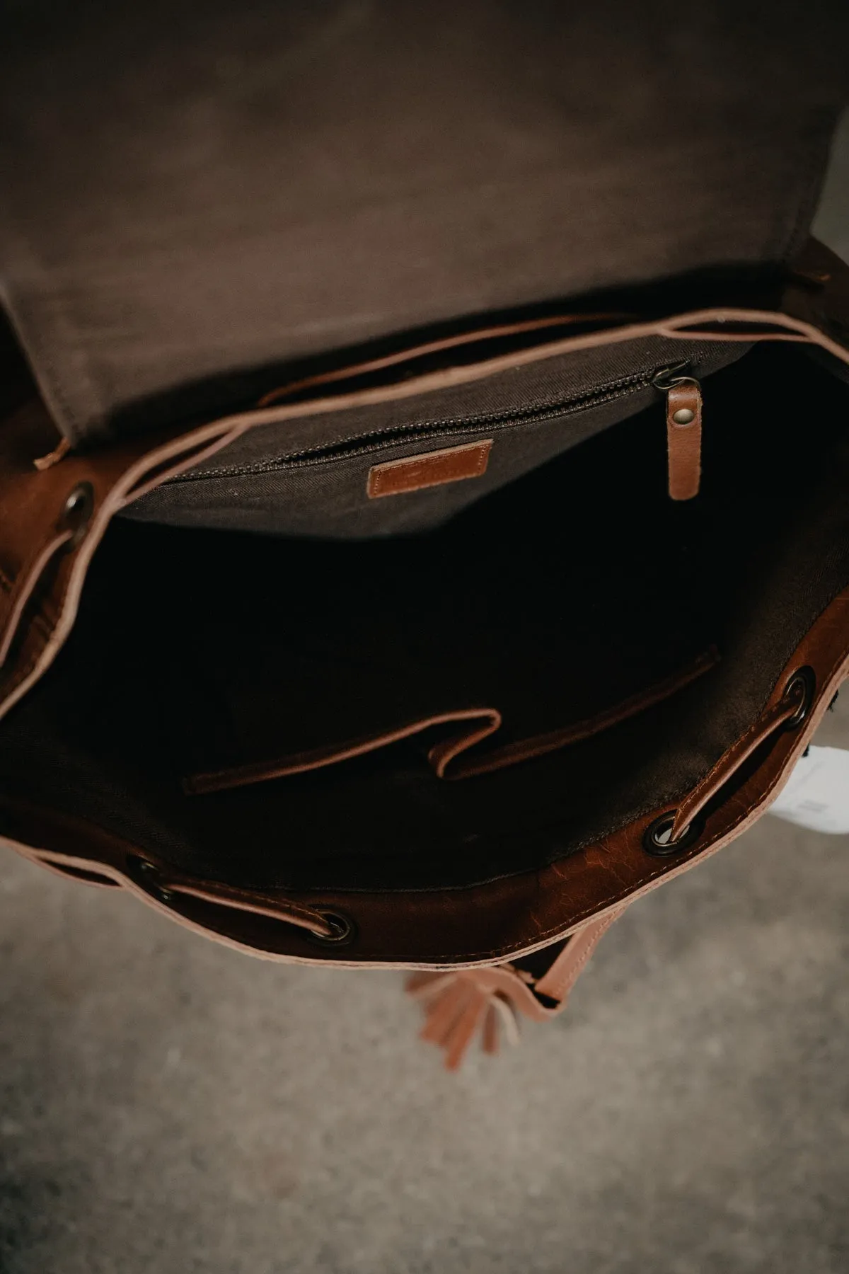 'Rory' Tooled Leather Back Pack (2 Options)