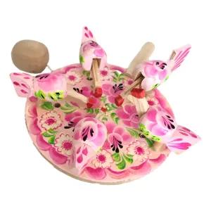 Russian Children Handcrafted Toy Pink