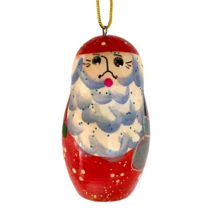 Santa Handcrafted Russian Christmas Ornament