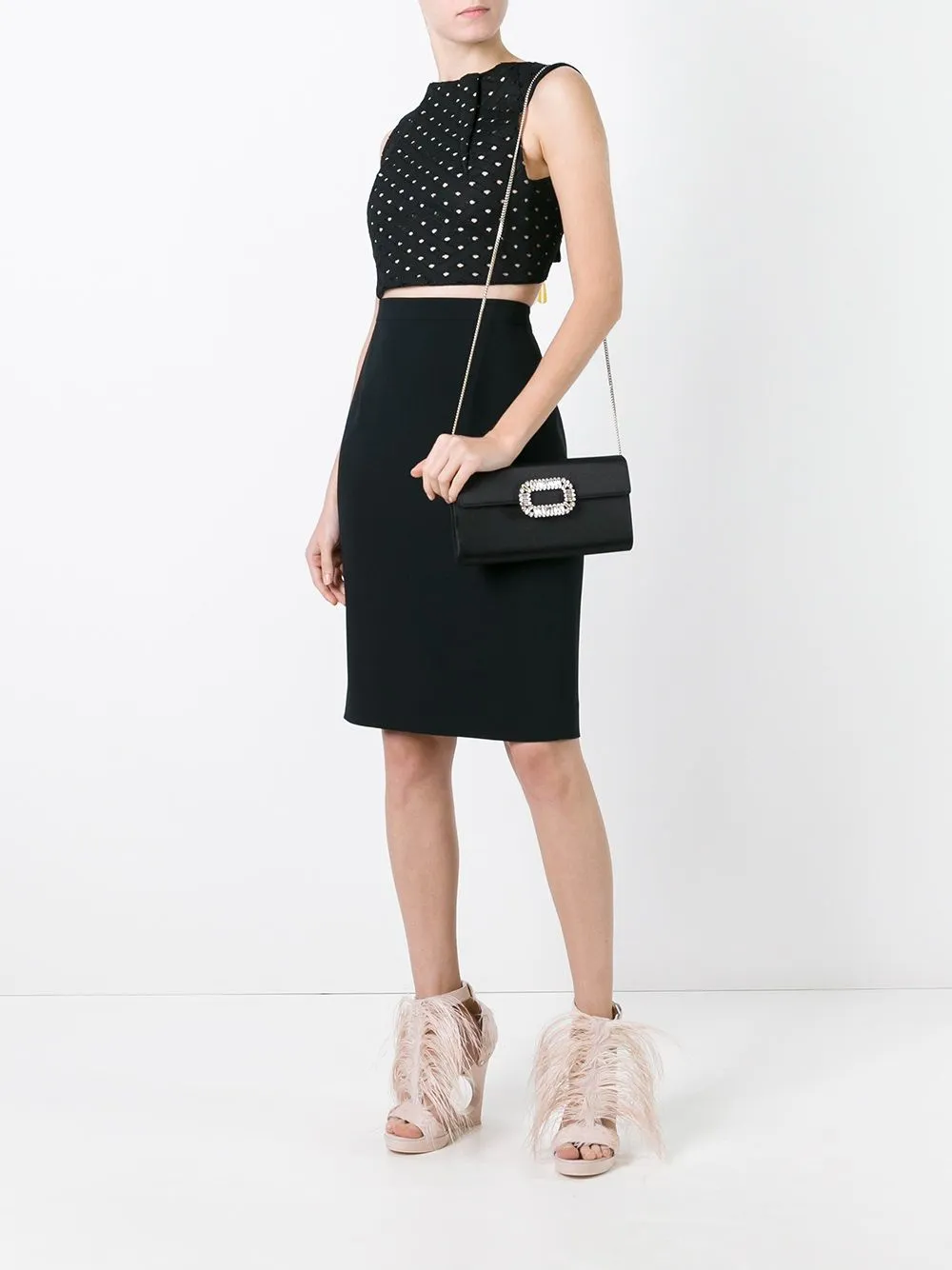 Sexy choc satin clutch