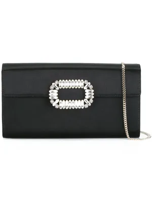Sexy choc satin clutch