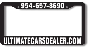 Silk Screen Plastic Multi Color Imprint License Plate Frame