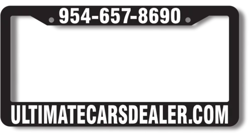 Silk Screen Plastic Multi Color Imprint License Plate Frame