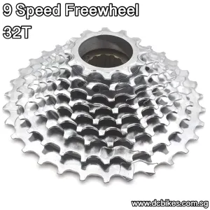 Silver 9 Speed 32T | 10 Speed 36T | 11 Speed 36T Bicycle Screw In Threaded Freewheel