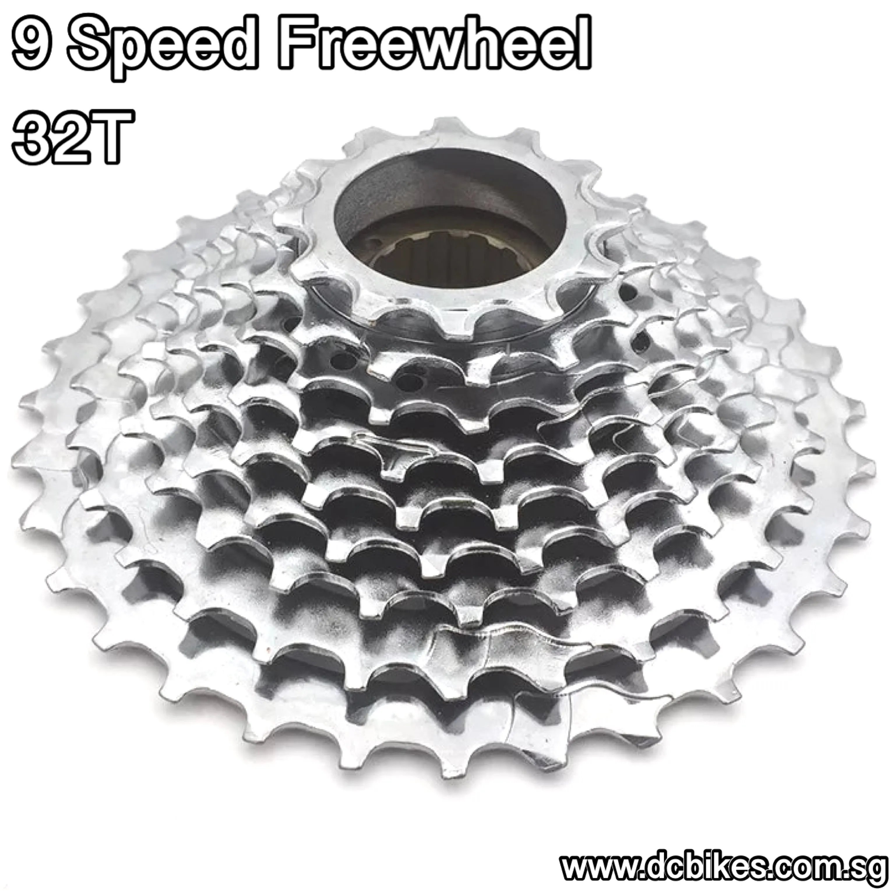 Silver 9 Speed 32T | 10 Speed 36T | 11 Speed 36T Bicycle Screw In Threaded Freewheel