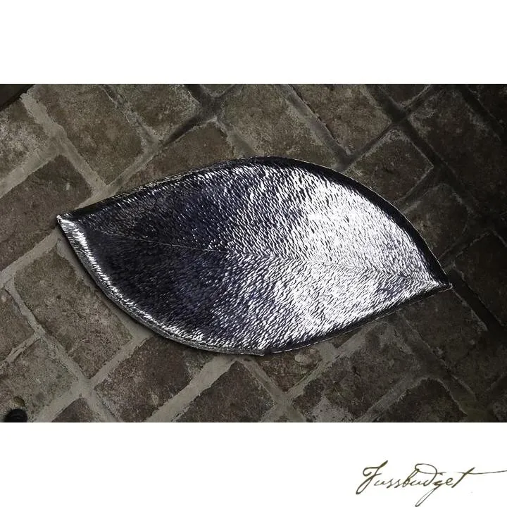 Silver Banana Leaf Tray