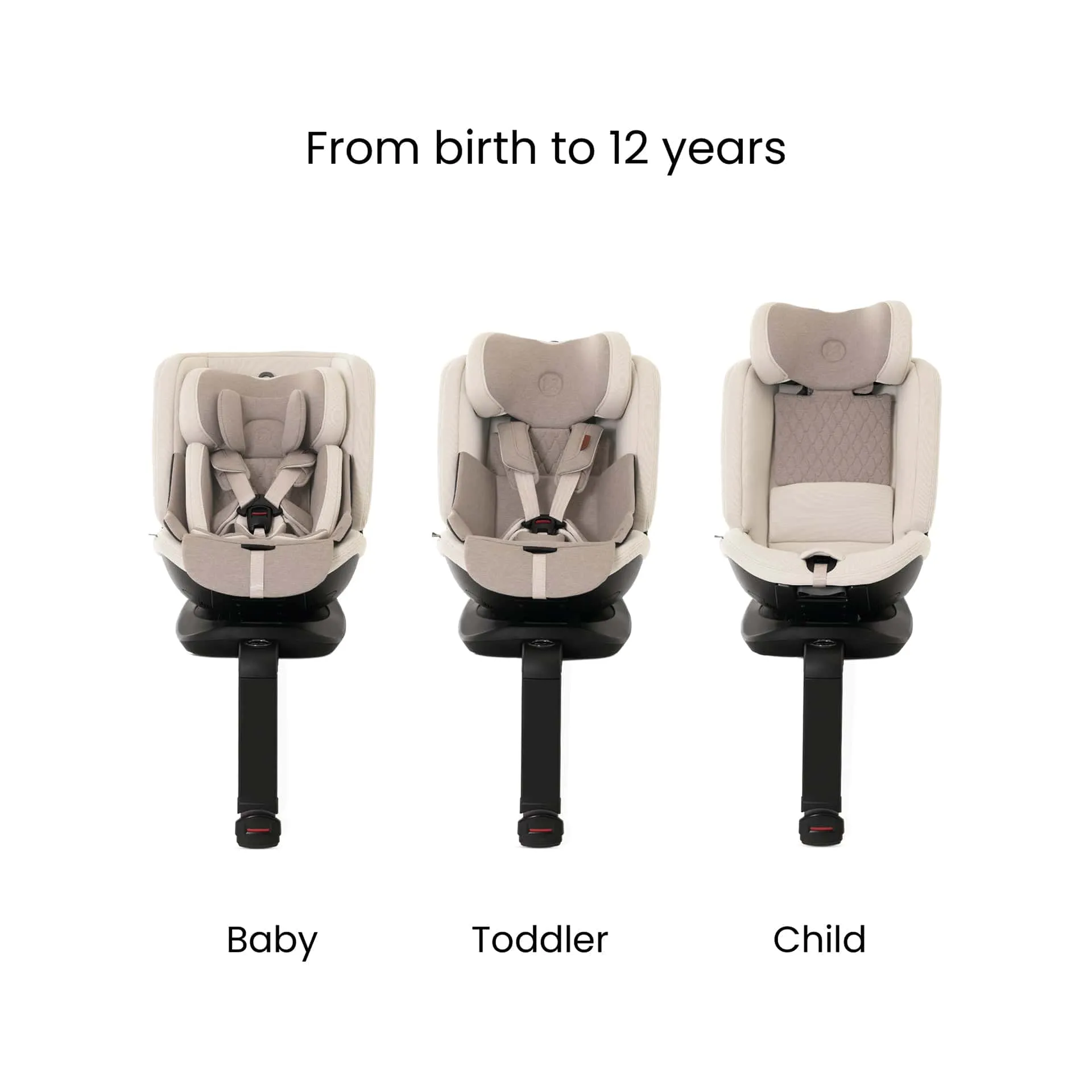 Silver Cross Motion 2 All-Size 360 Car Seat - Almond