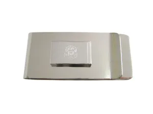Silver Toned Etched Michigan State Flag Money Clip