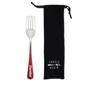 Single Fork (Glossy Red Ombré)