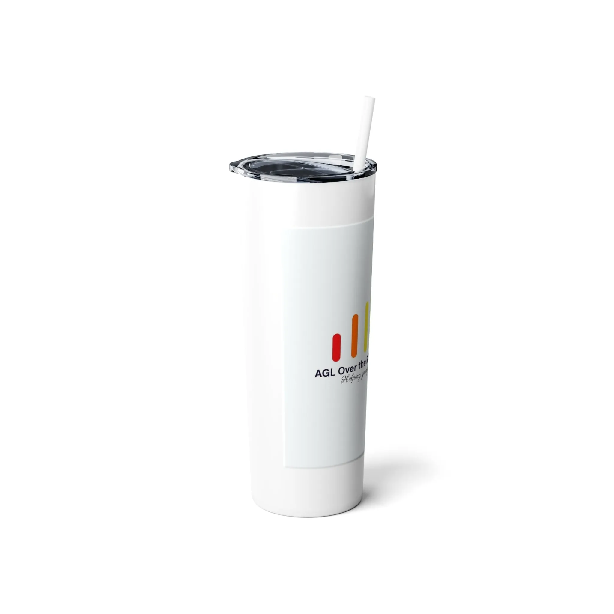Skinny Steel Tumbler with Straw, 20oz