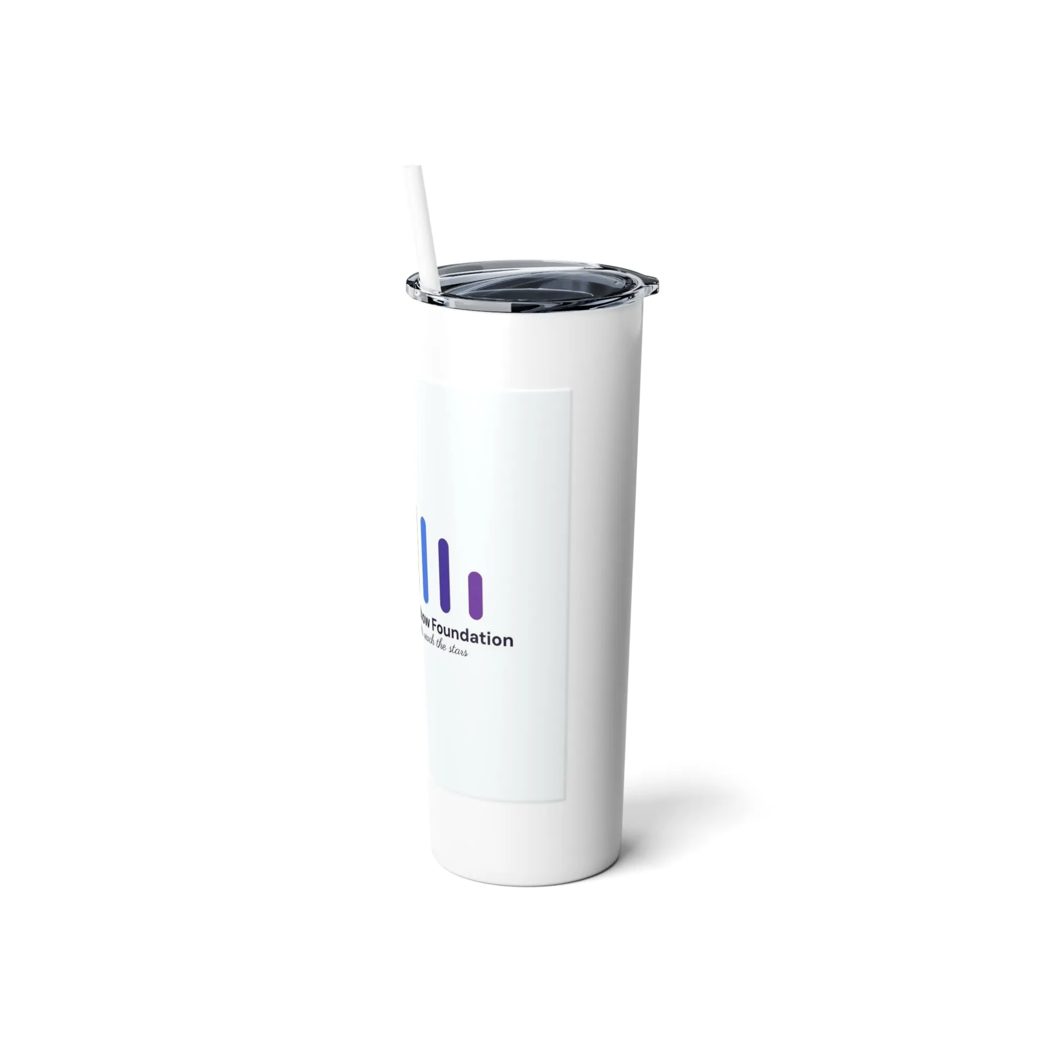 Skinny Steel Tumbler with Straw, 20oz