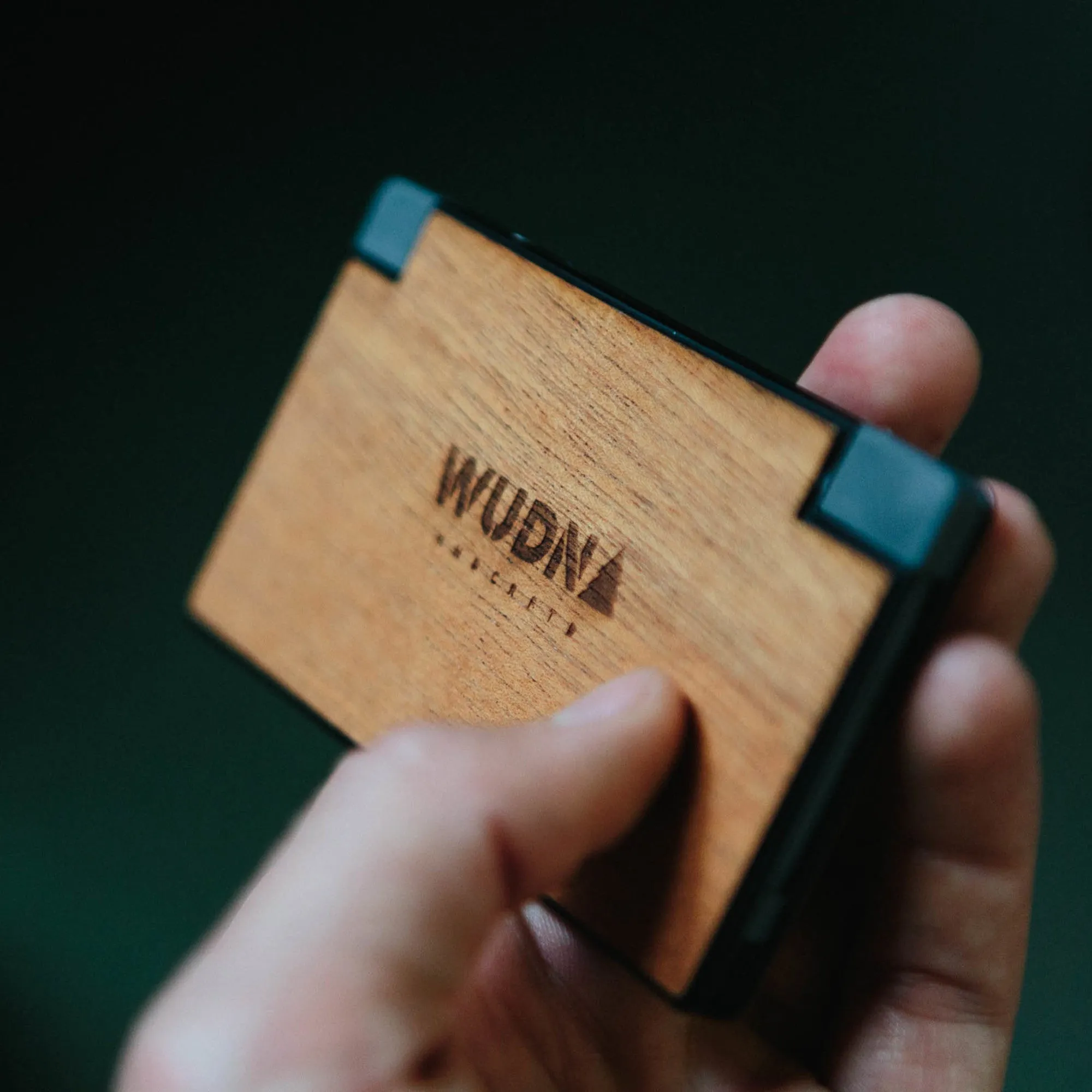 Slim-Dual Wooden Power Bank (American Flag)