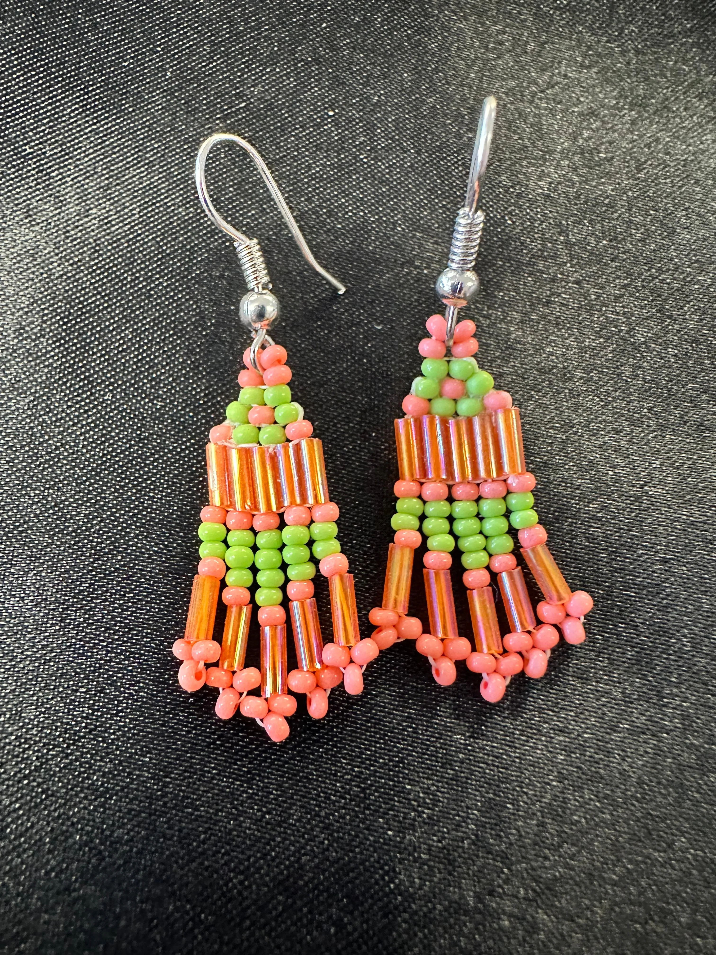 Small Beaded Dangle Earrings