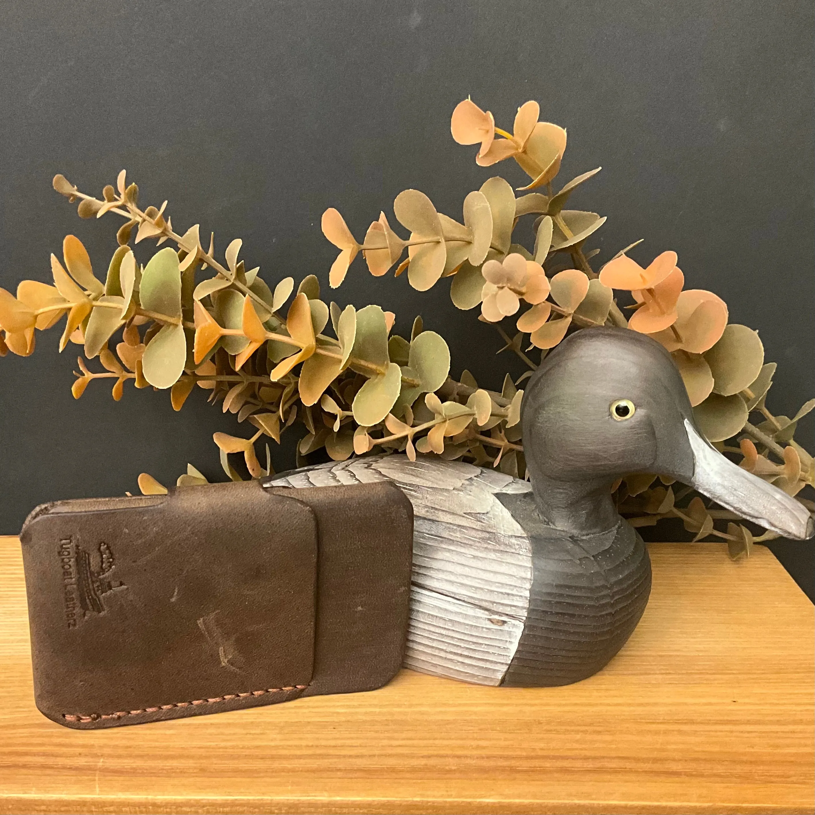 Snap Card Wallet Brown