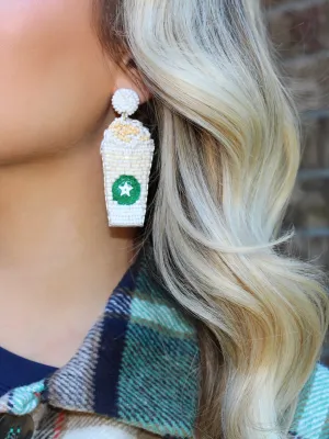 Spice Spice Baby Beaded Earrings, White