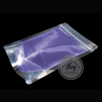 Stand Up Liquid Pouch Zip Lock Clear Glossy