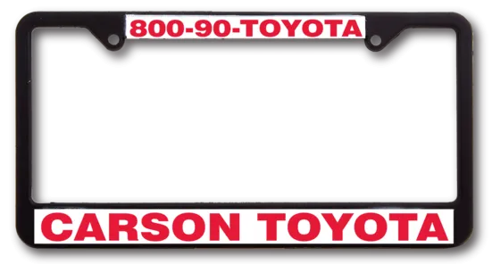 Standard 22 Style Plastic Raised Copy License Plate Frame
