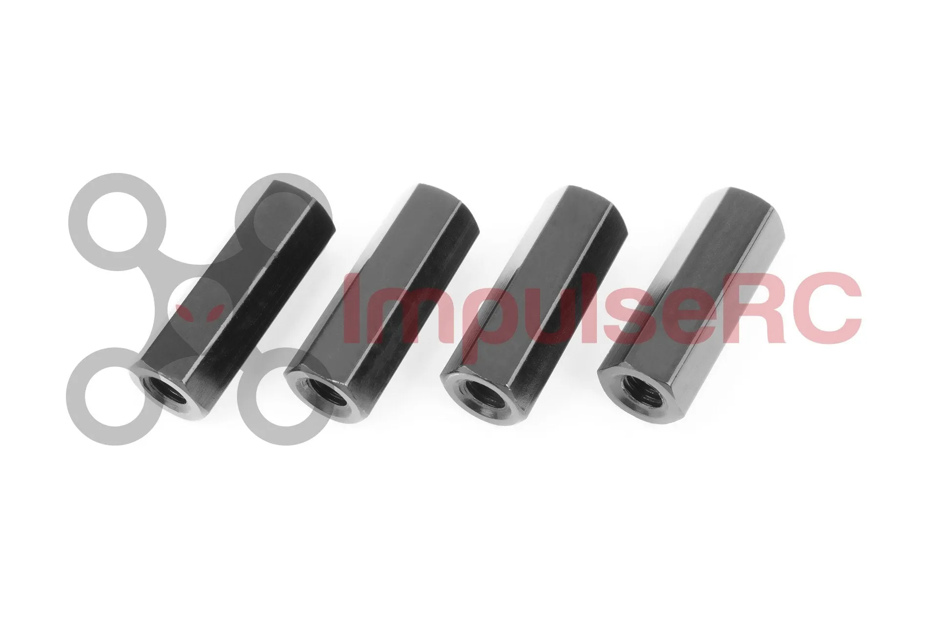 Standoff M3 Aluminium Hex 5mm x 10mm Black (4 Pack)