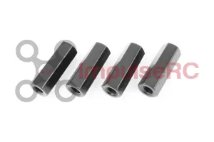 Standoff M3 Aluminium Hex 5mm x 10mm Black (4 Pack)